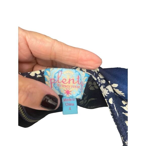 Plenty by Tracy Reese Franca Dress -Floral - Cobalt & Black- Size 4 Cutest dress - Picture 3 of 4